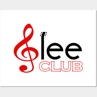 Glee Club Red and Black T Shirt Posters and Art